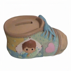 Precious Moments Baby Shoe Bank